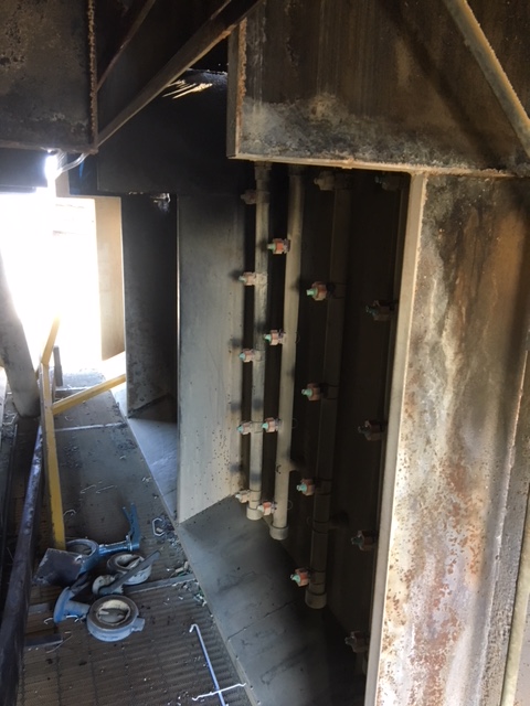 Complete powder coat line Three stage steel wash combined dry off cure oven, Machine ID: 6825